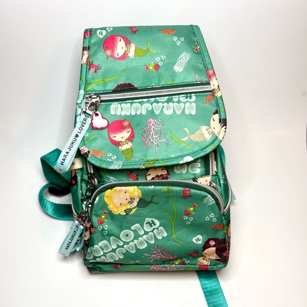 Gwen Stefani Harajuku Lovers Green Mermaid Mini Backpack